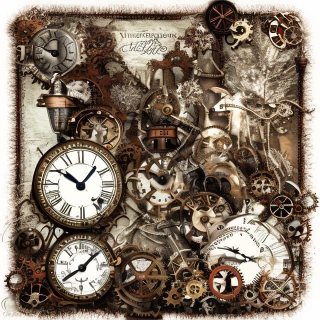 Steampunk Winter Wonderland: A Mechanical Dream