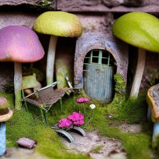 Miniature Dolls Discover Abandoned Flower Village