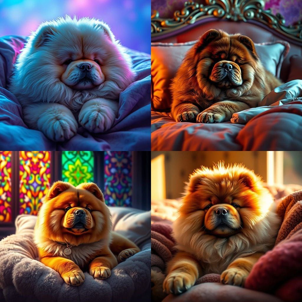 Chow Chow in Cozy Repose