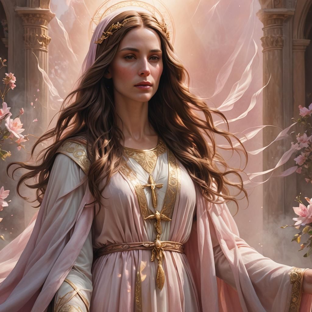Ethereal Mary Magdalene in Dreamy Light