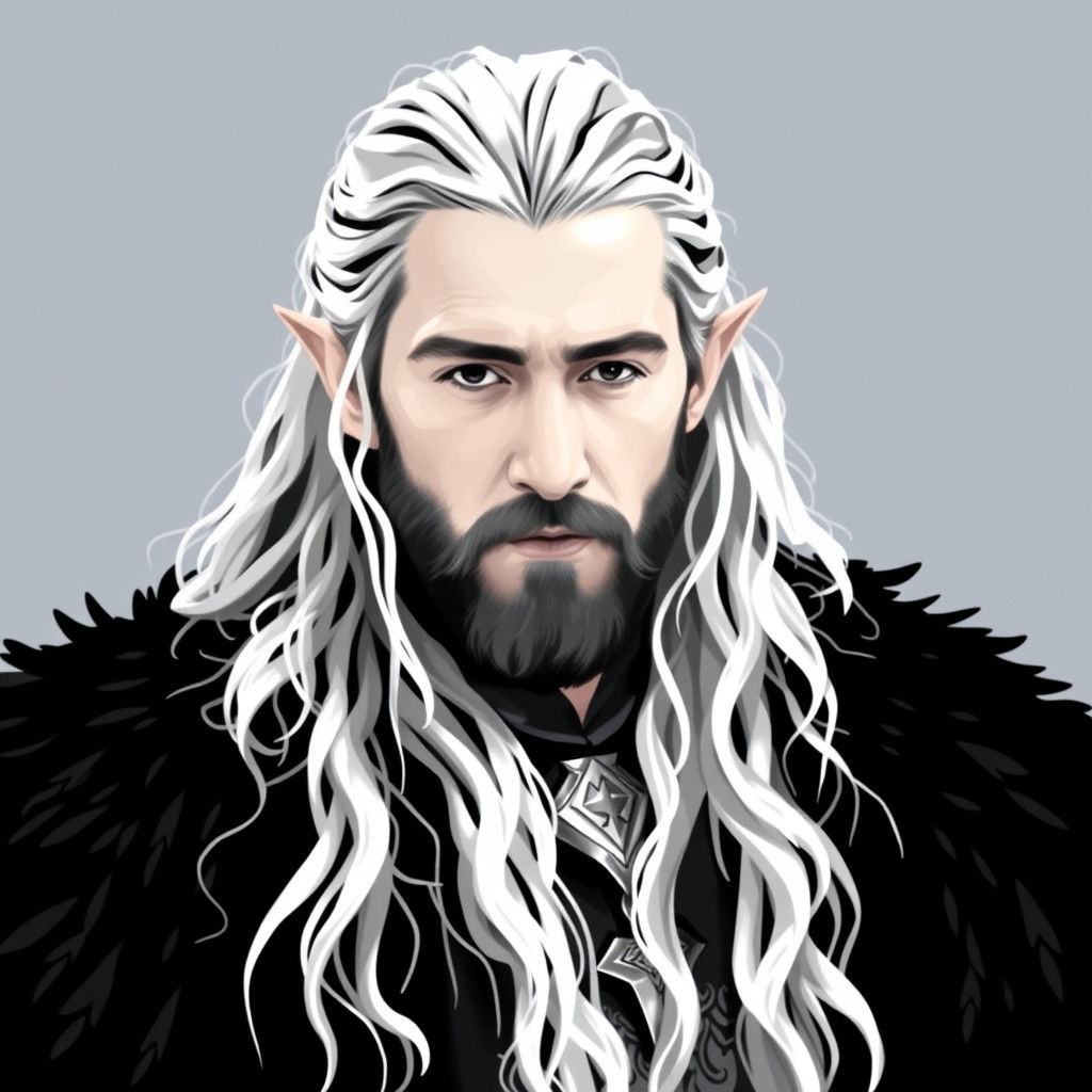 Thranduil Inspired Elf King Portrait