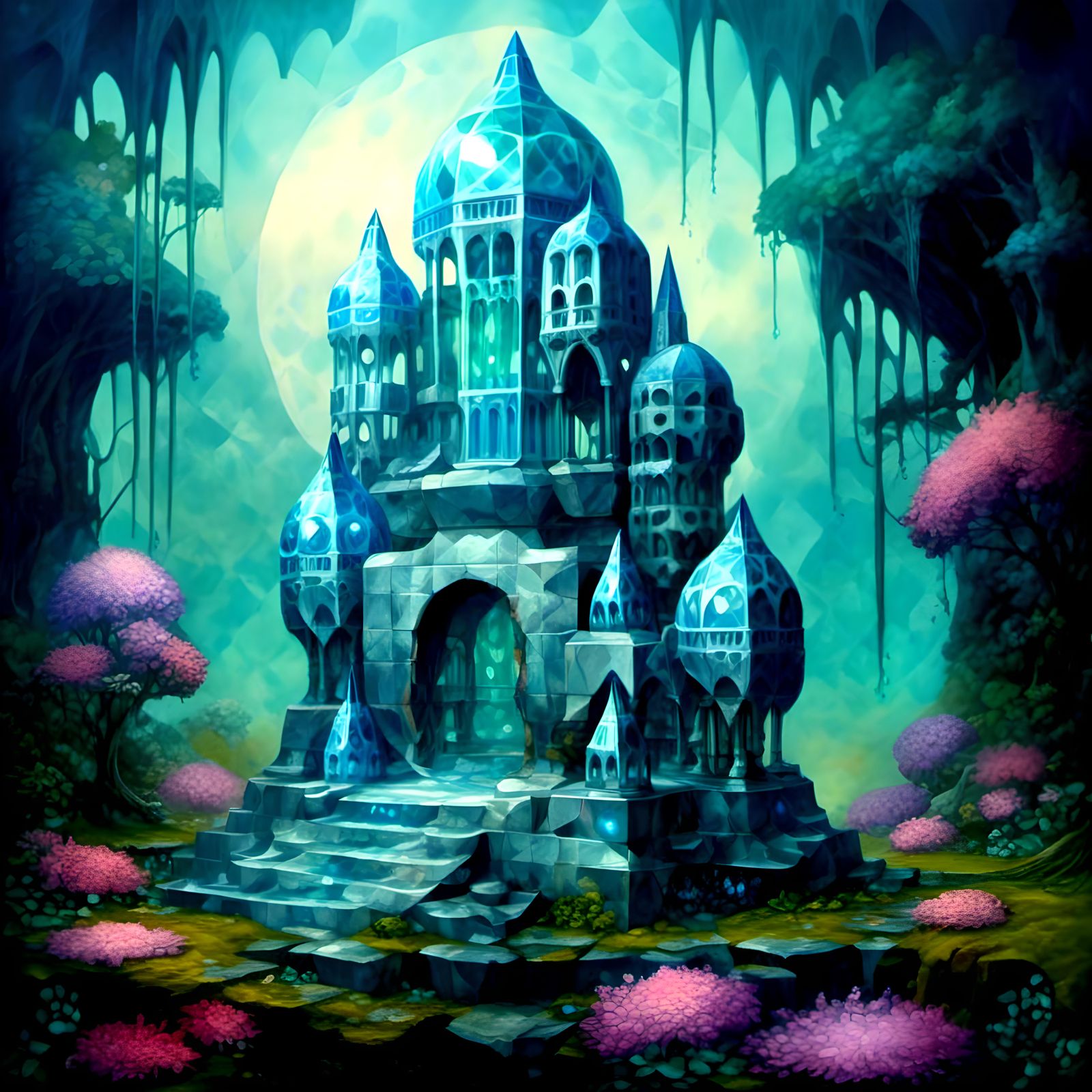 Fantasy fairy landscape, fantastical fantasy background <lor...