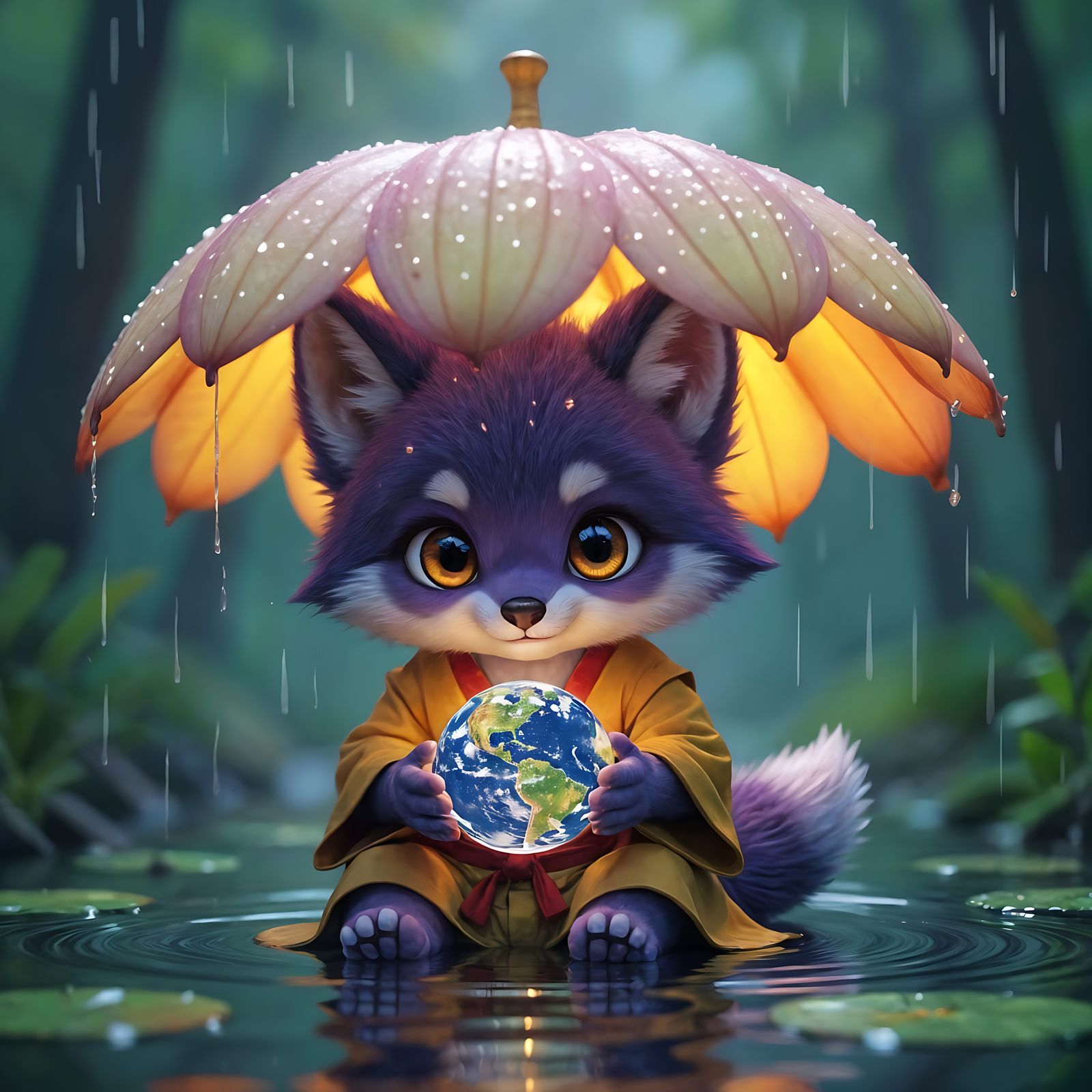 Wolfie-san - guardian of the Earth