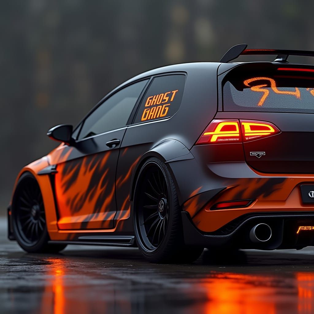 Ghost Gang Golf 7R: Fiery Flame Design, Futuristic Glow