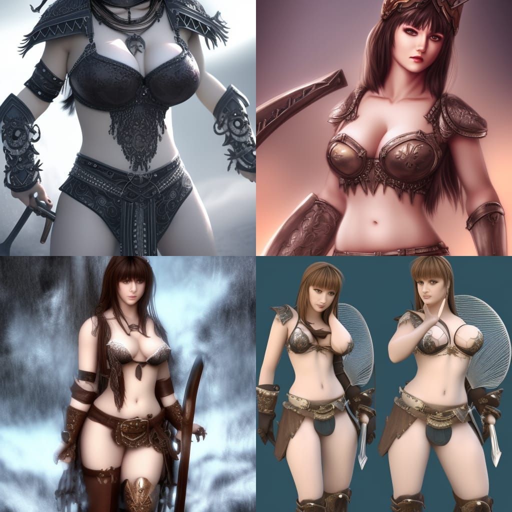 Xena Warrior Princess in Skimpy Battle Armor