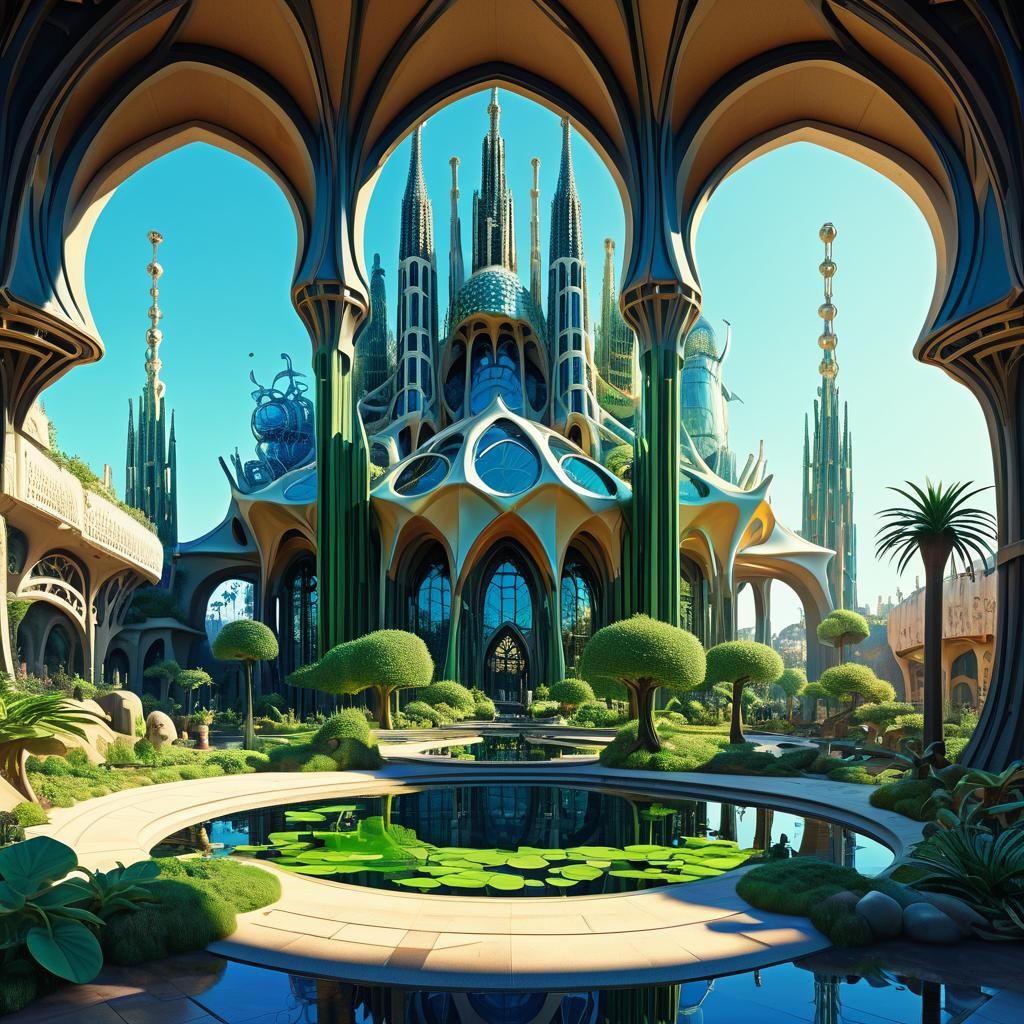 future city Vermette Mead Soleri Gaudi Matthews  Woodroffe