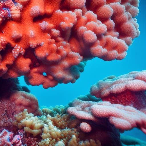 Vibrant Underwater Coral Reef Photography