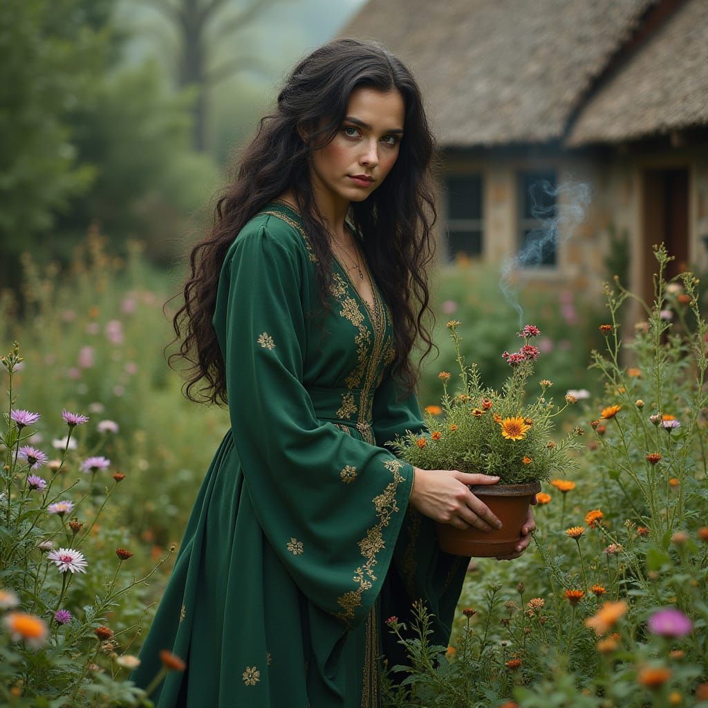 Enchanting Witch Garden with Flower Fairies