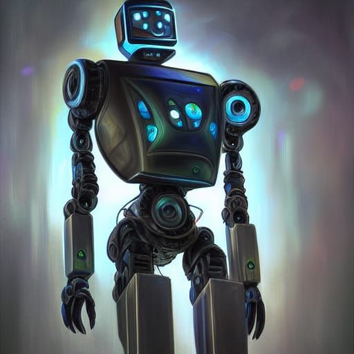 Robots Takeover in Sci-Fi HDR Painting