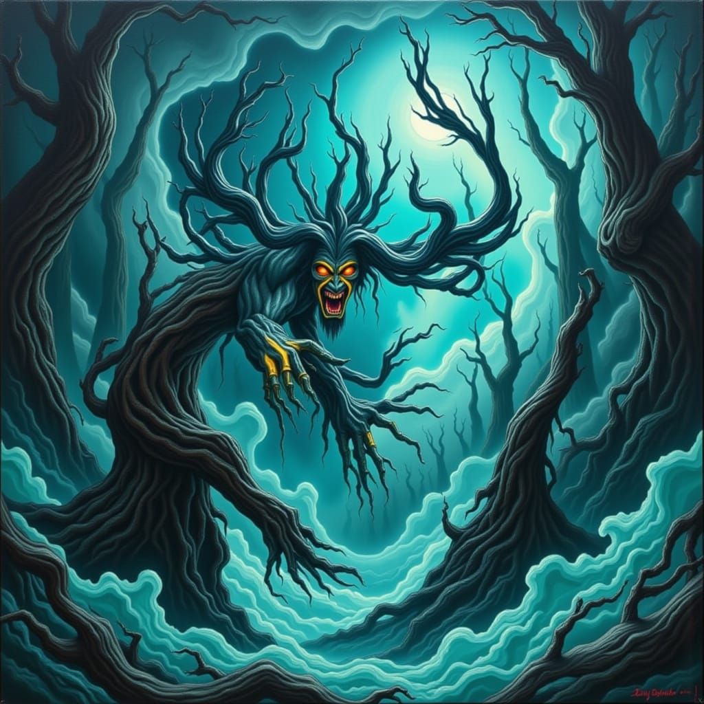 Turquoise Terror Wormhole in Eerie Flux