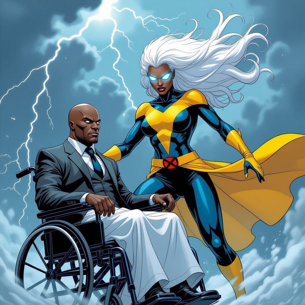 Storm Confronts Professor X: X-Men Drama