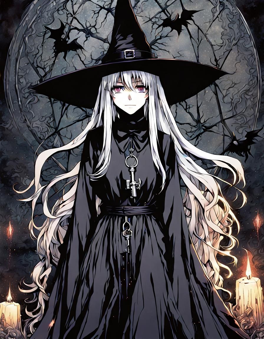 Dark Fantasy Possession in Manga Anime Style