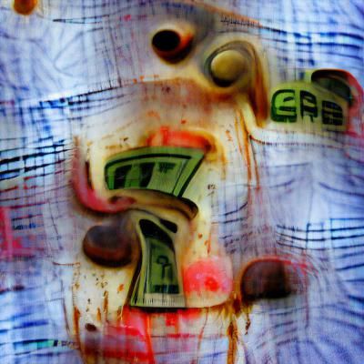 Abstract Depiction of Greedy Money