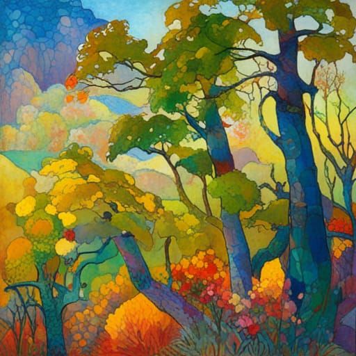 Harmonious Fusion of Art Nouveau Styles