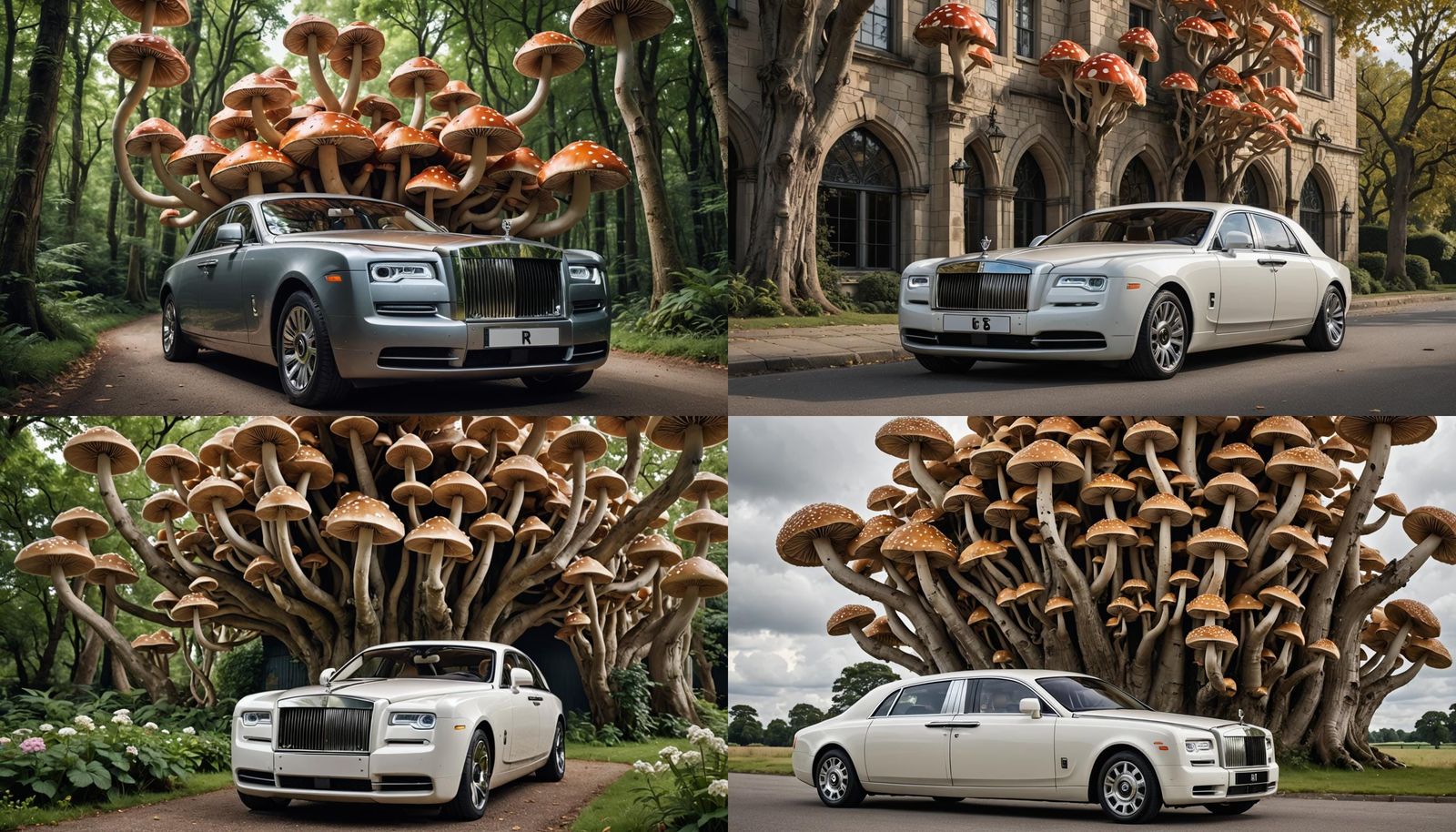 Rolls Royce Mushroom Hybrid: A Surreal Creation