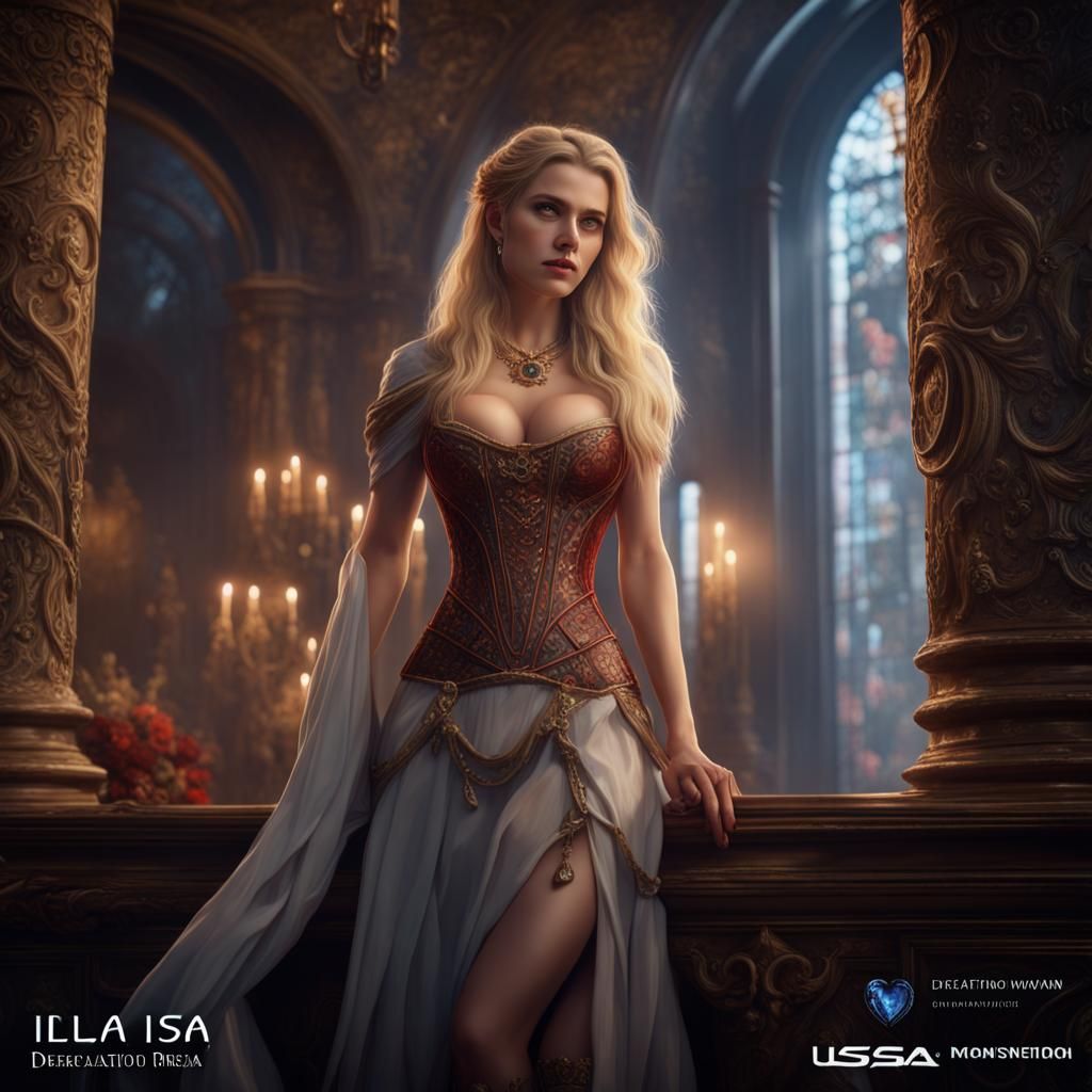 Fantastical Declaration of Love in Matte Painting Style