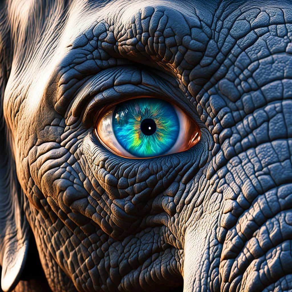 Elephant's Eye: A Colorful 3D World