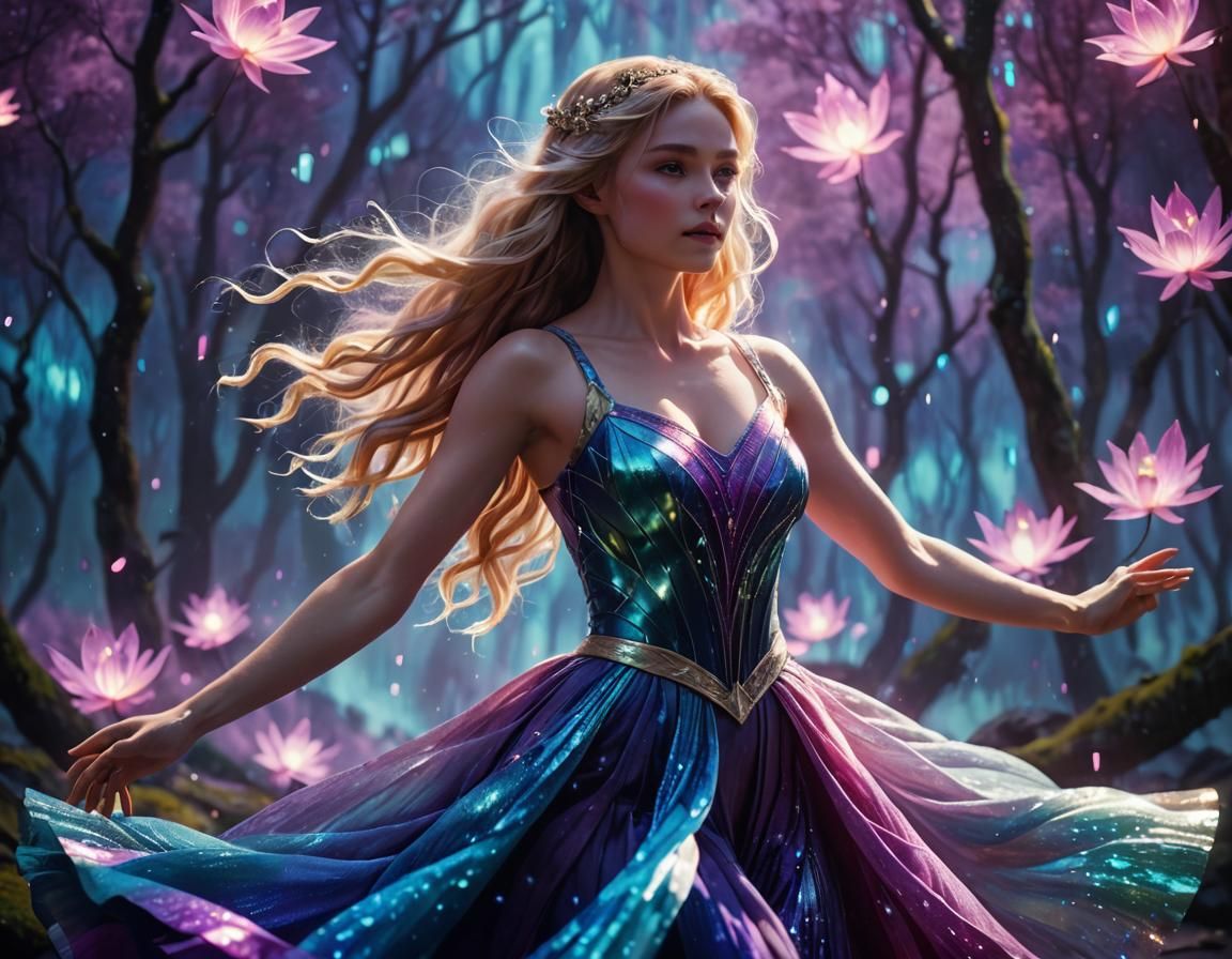 Aurora's Dance: A Cinematic Anime Transformation