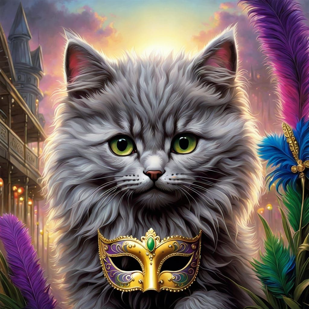 Whimsical Feline Reveals Her Masquerade