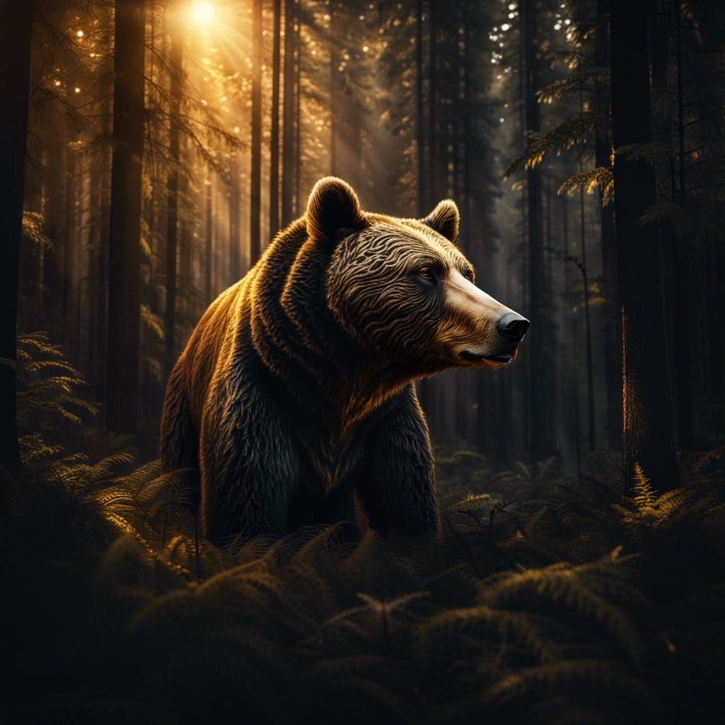 Bear Spirit in Golden Light