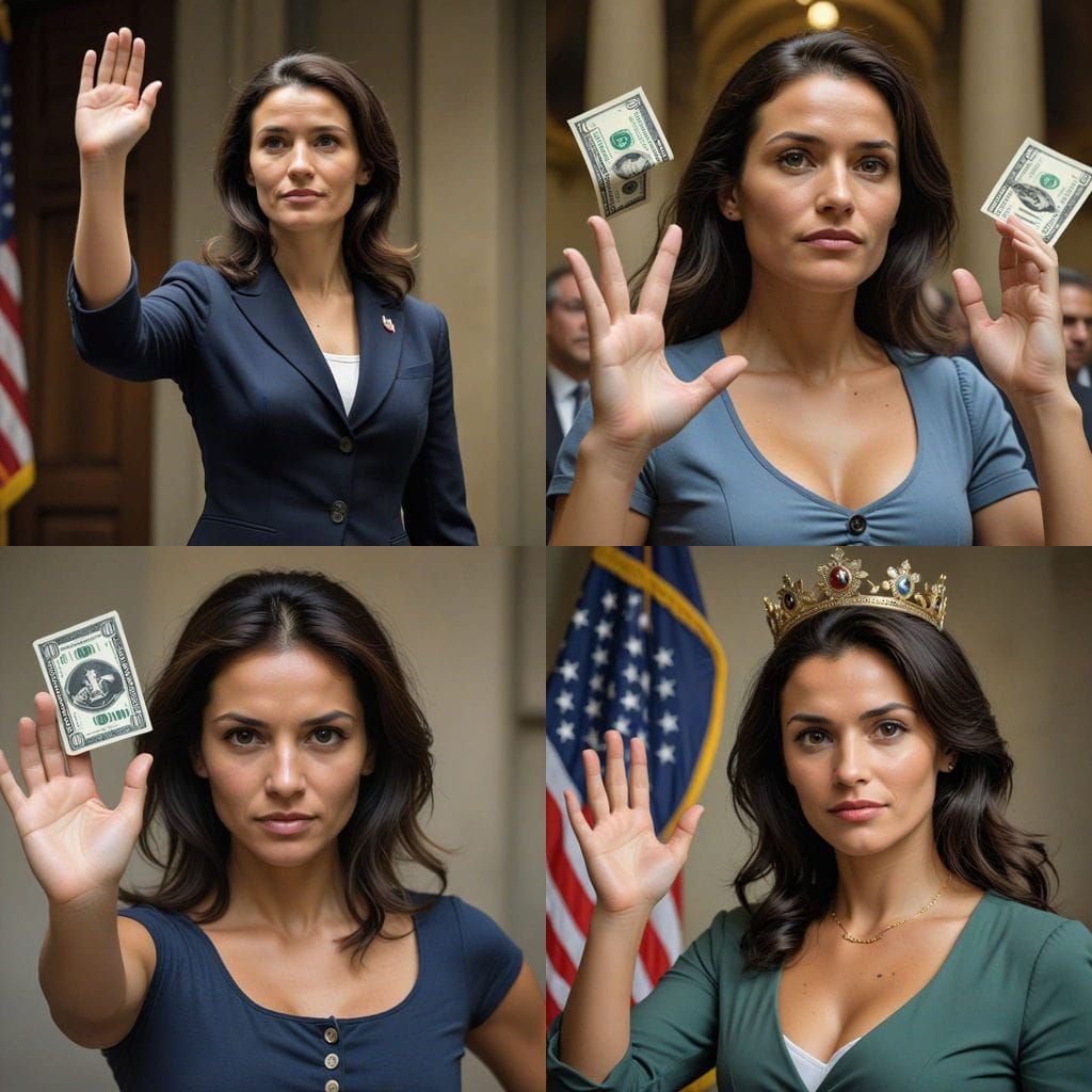 Tattered American Flag Waving in a Stormy Sky