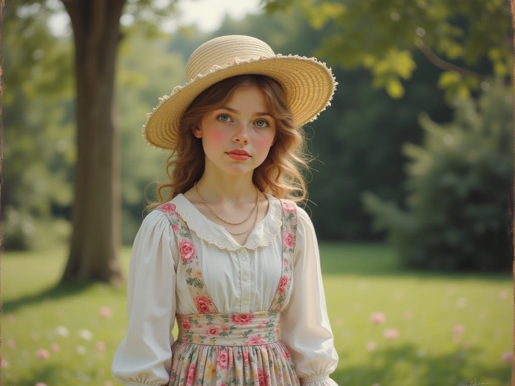 Elegant Woman in Dreamy David Hamilton-Inspired Portrait