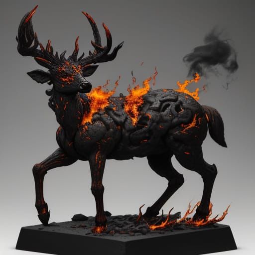 Figura Irae: Embodiment of Wrath as Burning Sculpture
