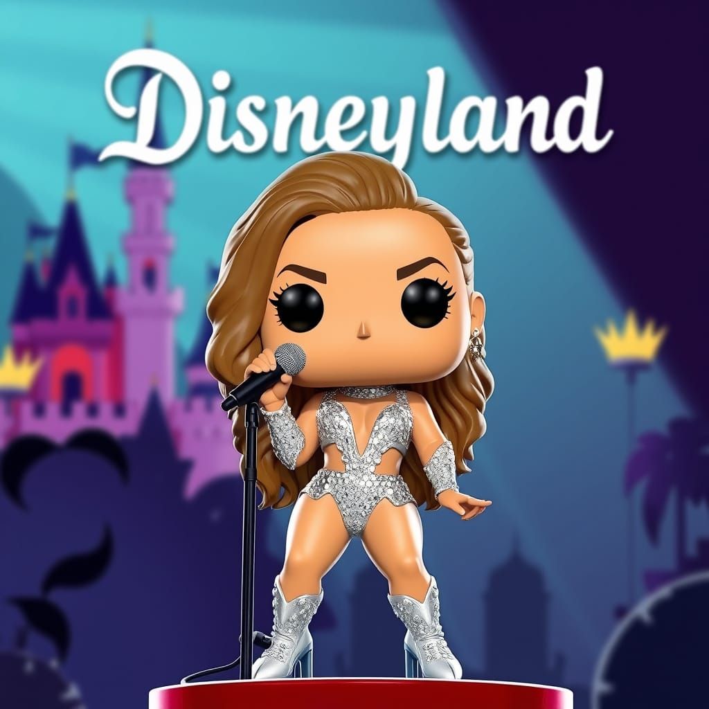 funko pop figure disney jennifer lopez at disneyland singing