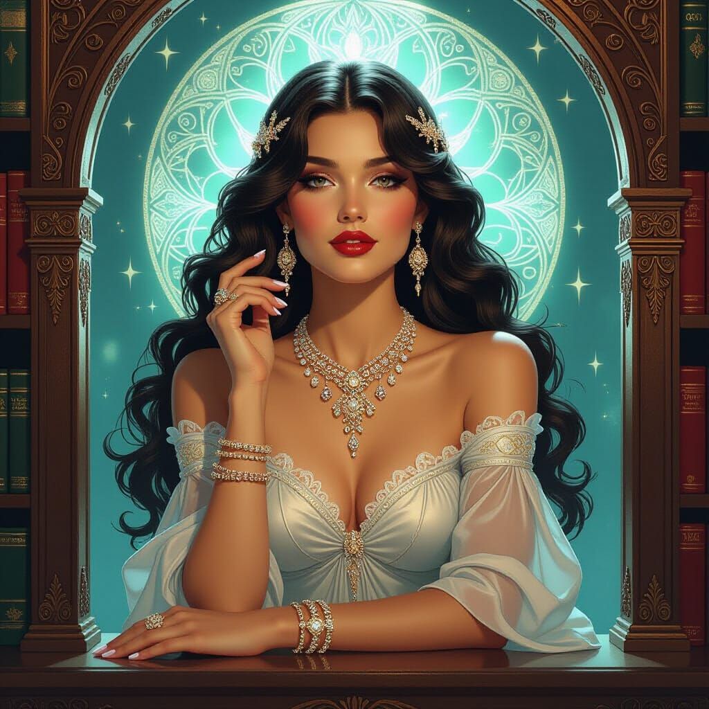 Majestic Jewelry with Art Nouveau Flair