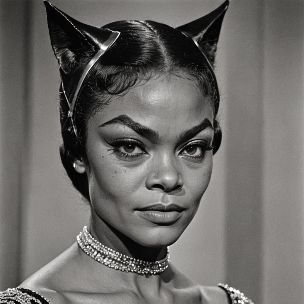 Epic Close up Eartha Kitt Catwoman 1967