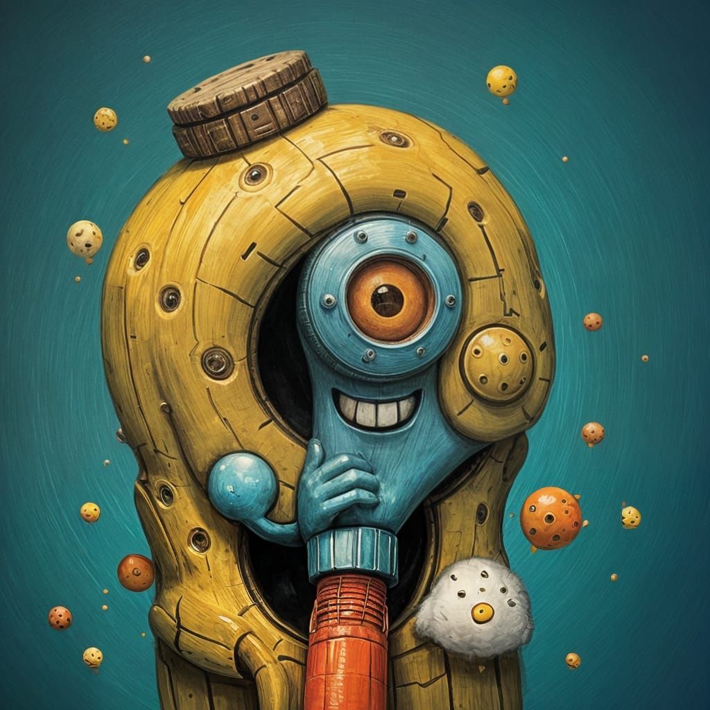 Surreal Cityscape at Sunset