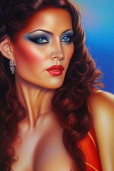 Detailed Portrait of a Beefcake Figure