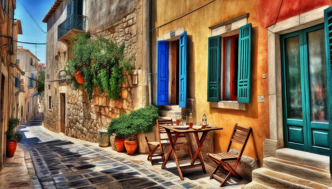 Retired Friends Gather at Mediterranean Wine Cellar