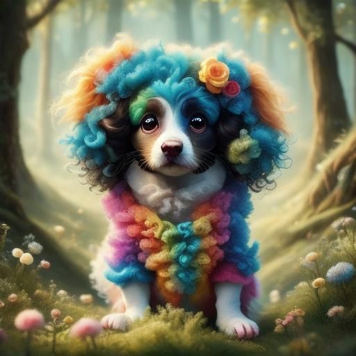 Playful Toddler with Curly Hair, Vibrant Portrait