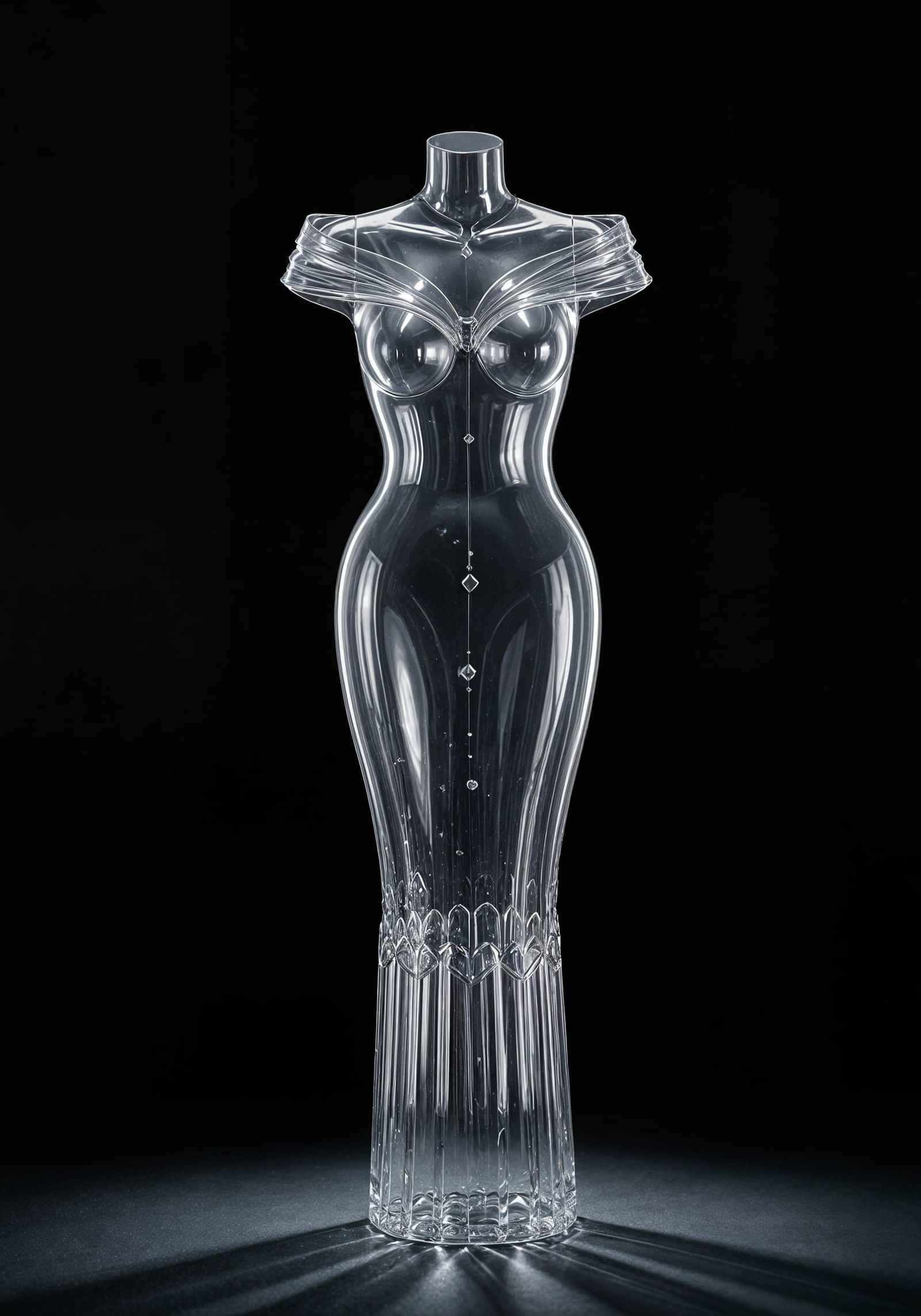 Exquisite Glass Dress Photography