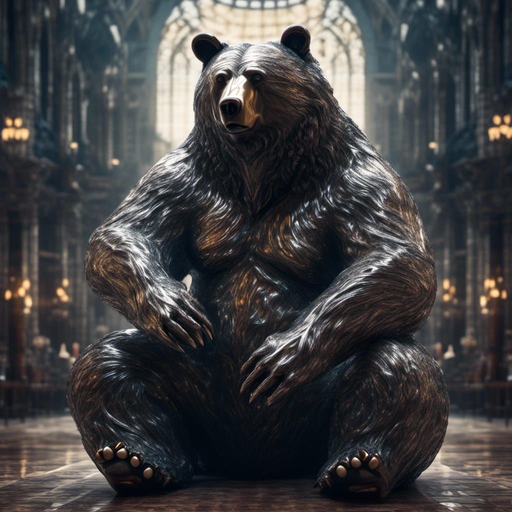 Graceful Bear with Inner Demon in HDR