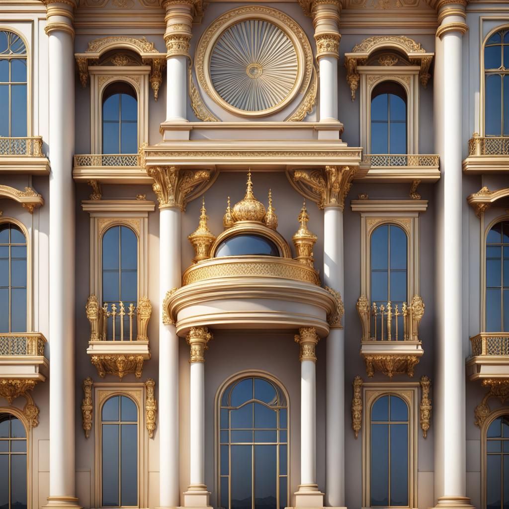 Luxury Royal Palace Front View