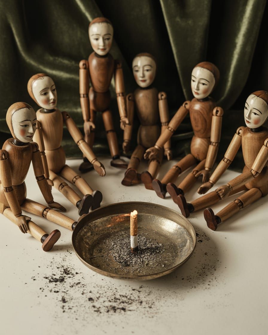 Melancholic Marionettes: A Still Life Photograph