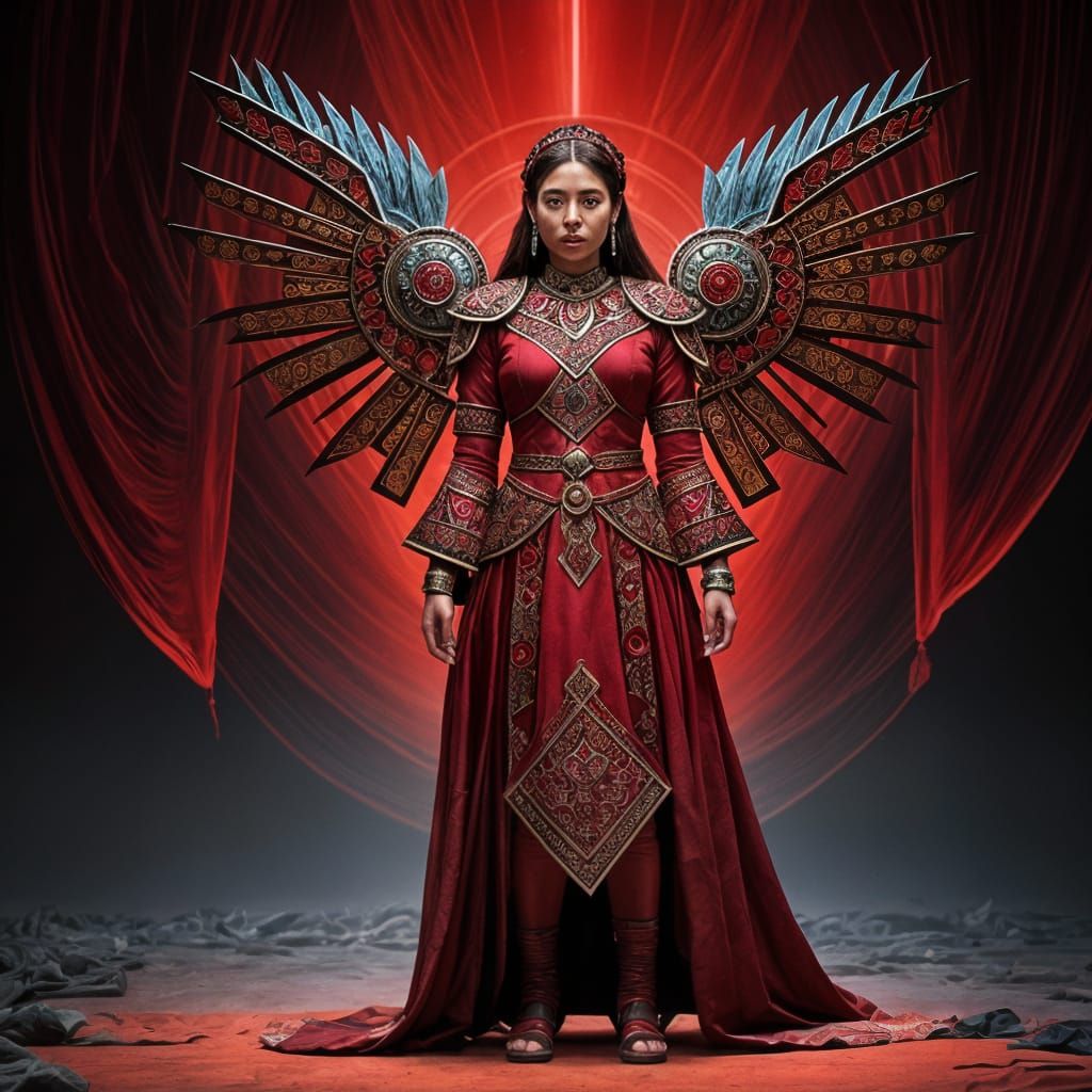 Suli Woman in Powerful Red Shin Dress