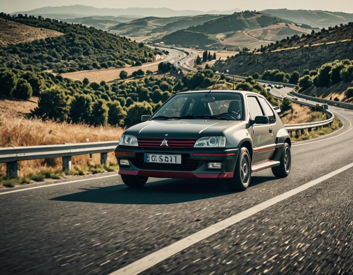 Peugeot 205 GTI Concept on Carcassonne Motorway