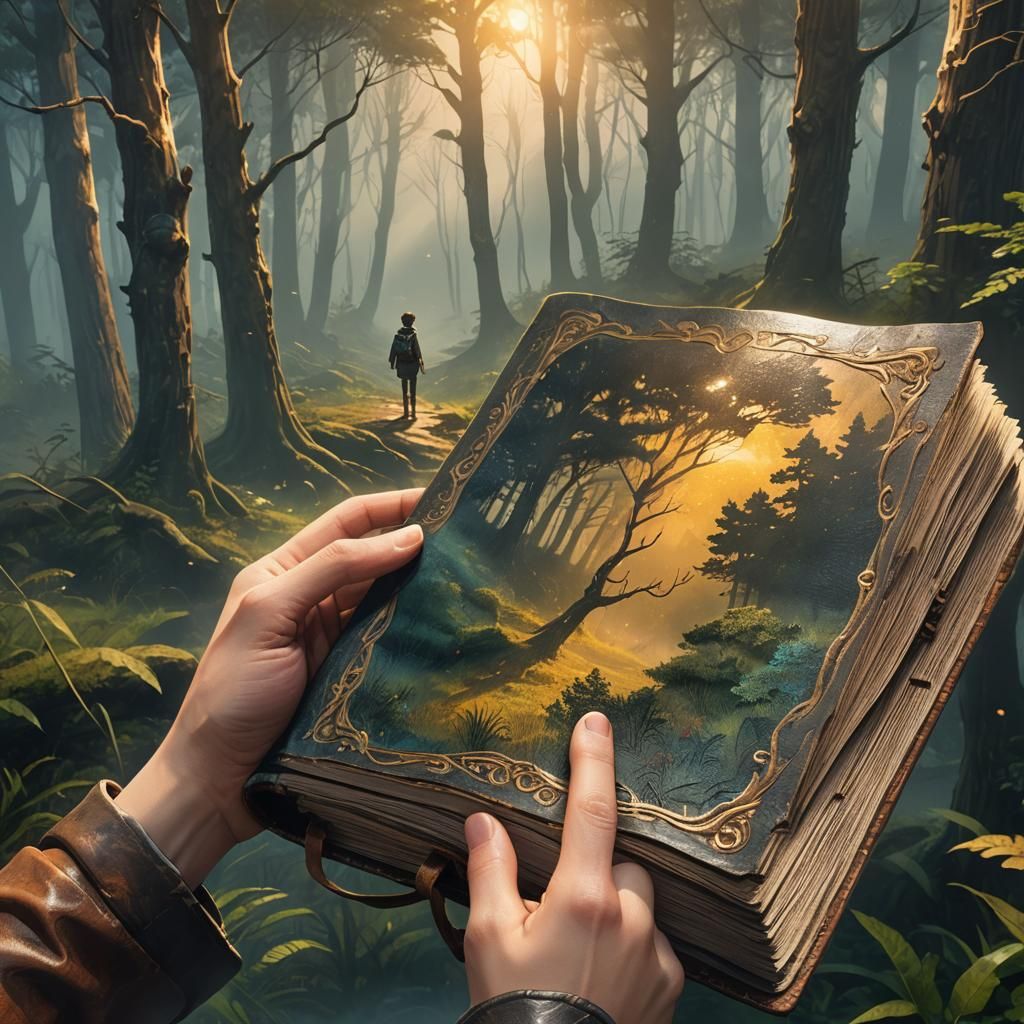 Anime Art: New Journey Unveiled in Misty Forest