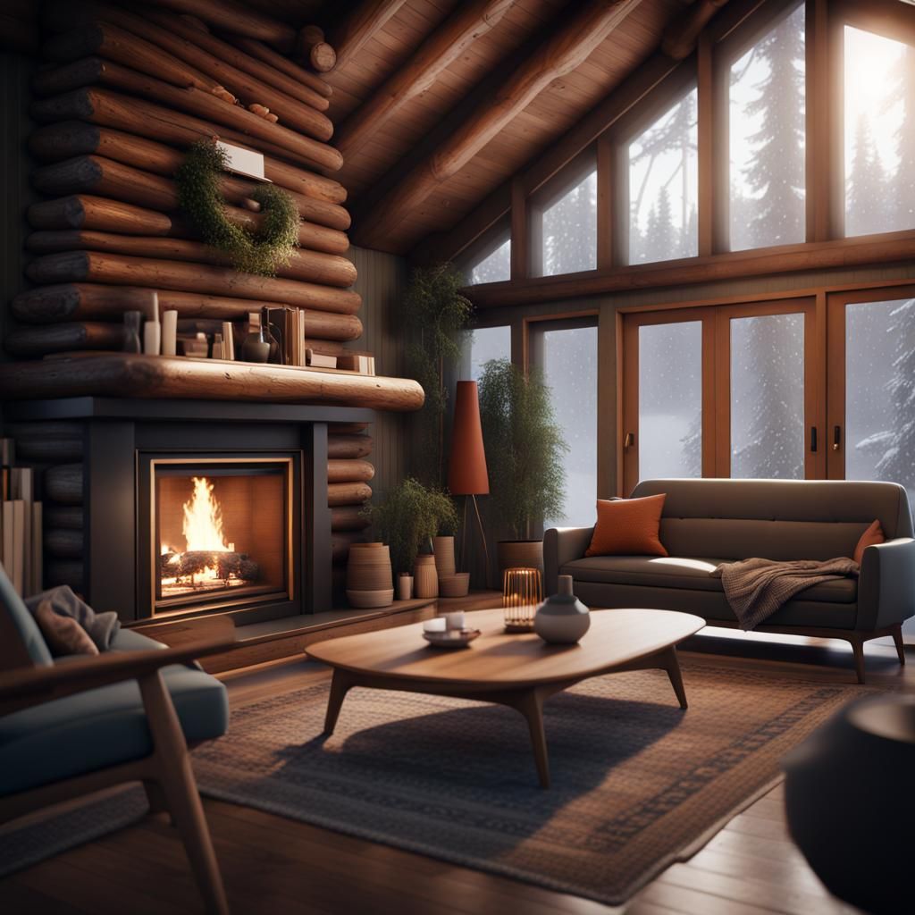 Mid-century Scandinavian house