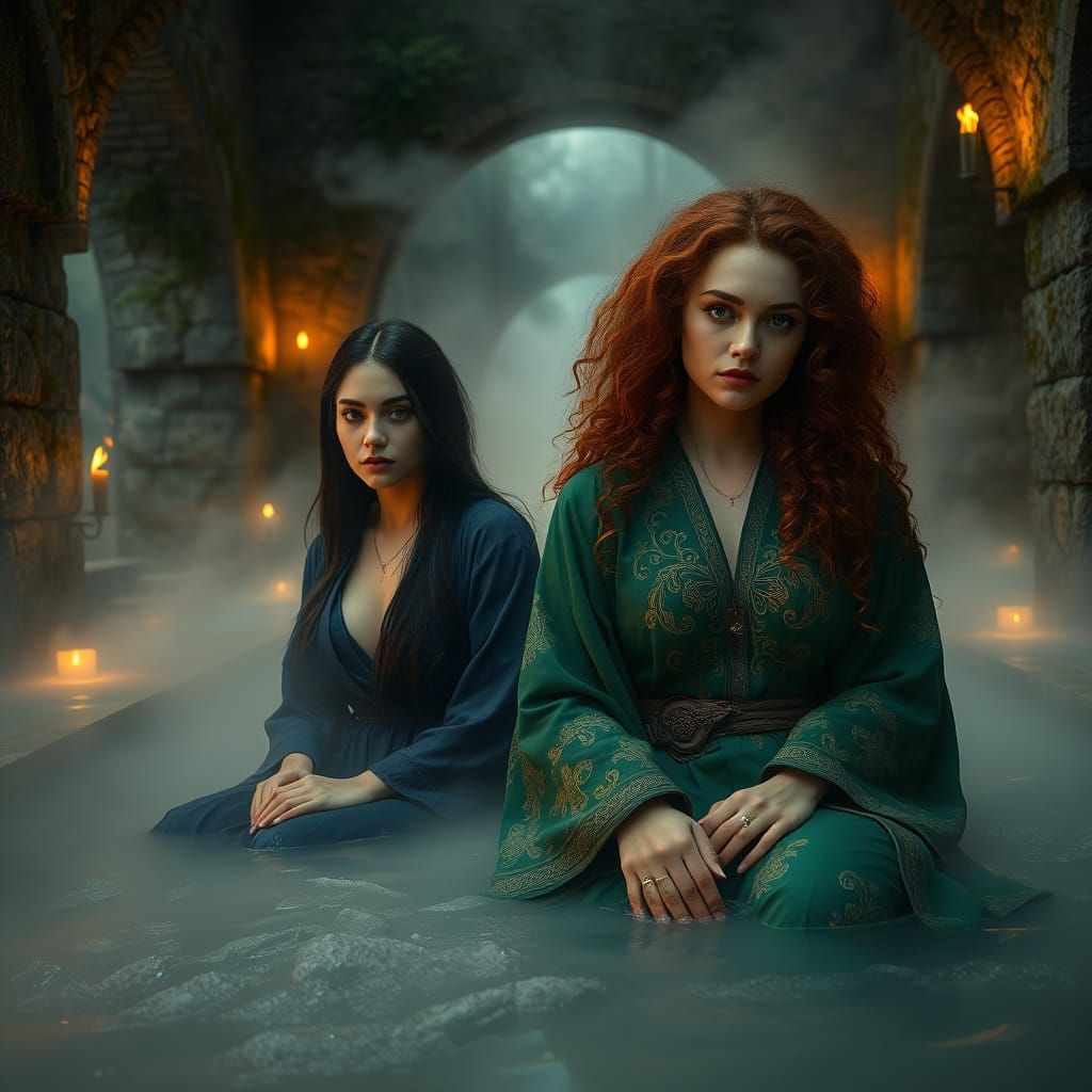 Mystical Women in Medieval Thermal Bath