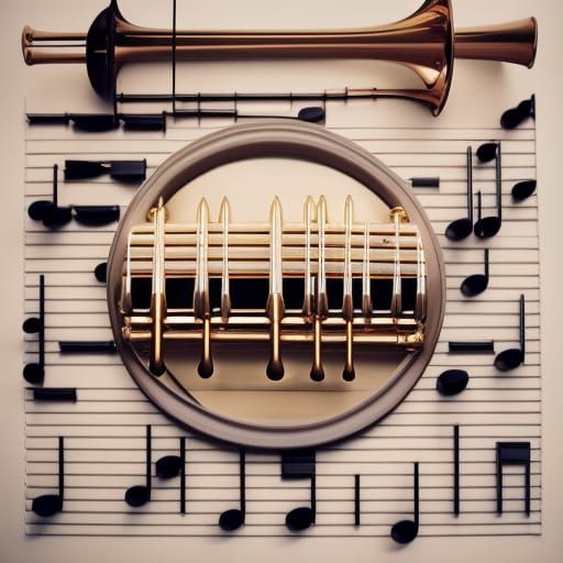 Golden Jazz Musicians in Panfuturism Style