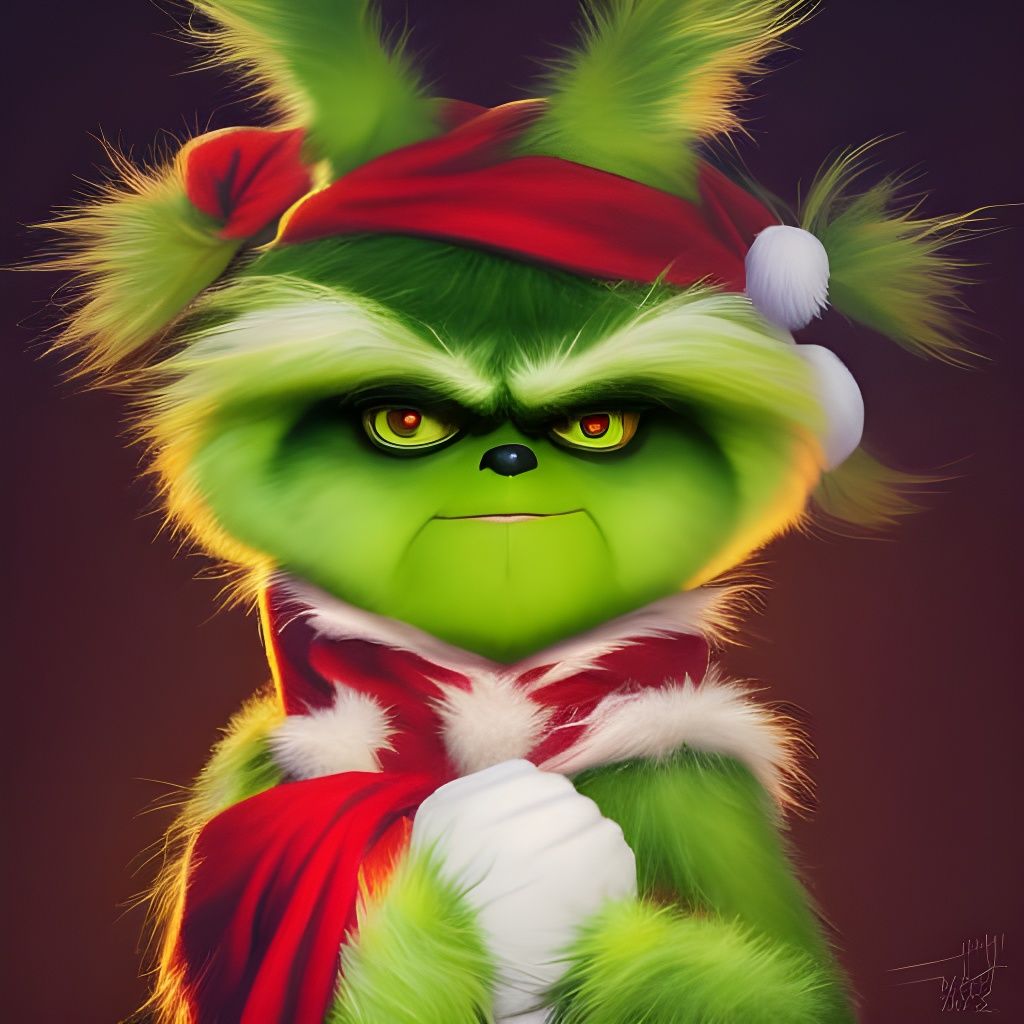 Hyperdetailed Grinch Furby Portrait in Unreal Engine