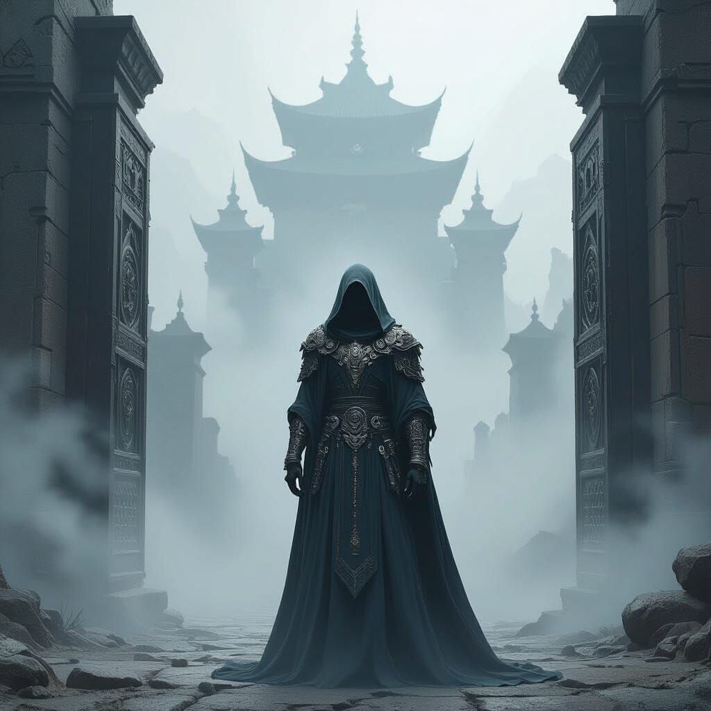 Mystical Guardian at Ancient City Gates