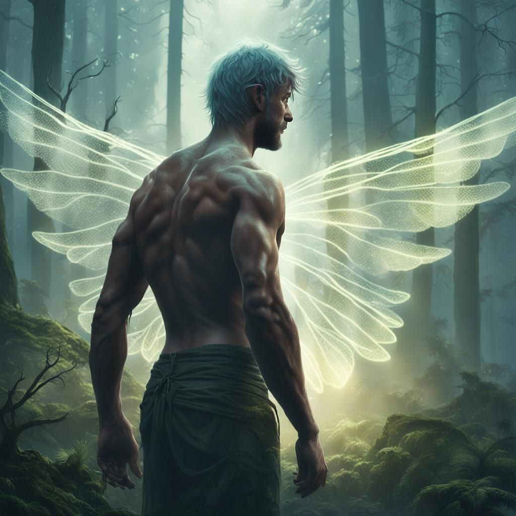 Heroic Fey Prince in a Mystical Forest