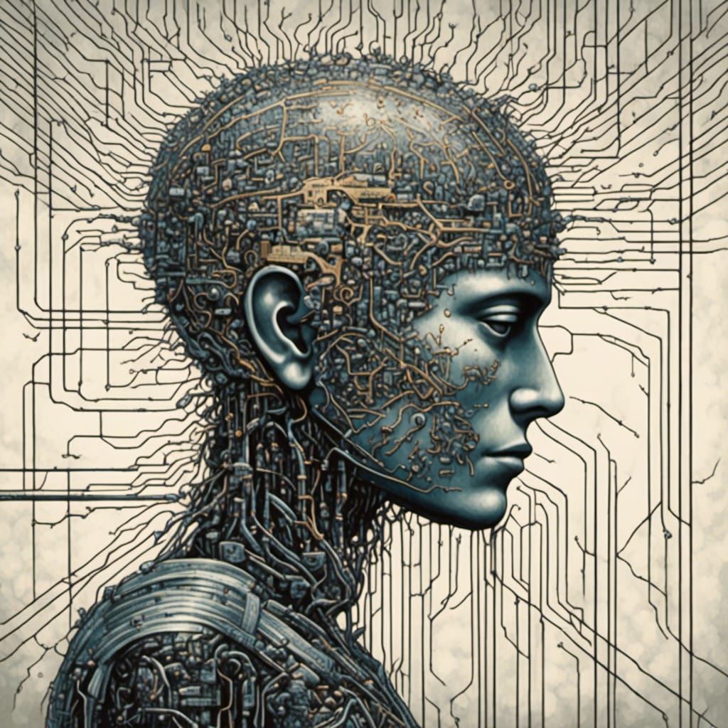 Futuristic Cybernetic Brain Augmentation