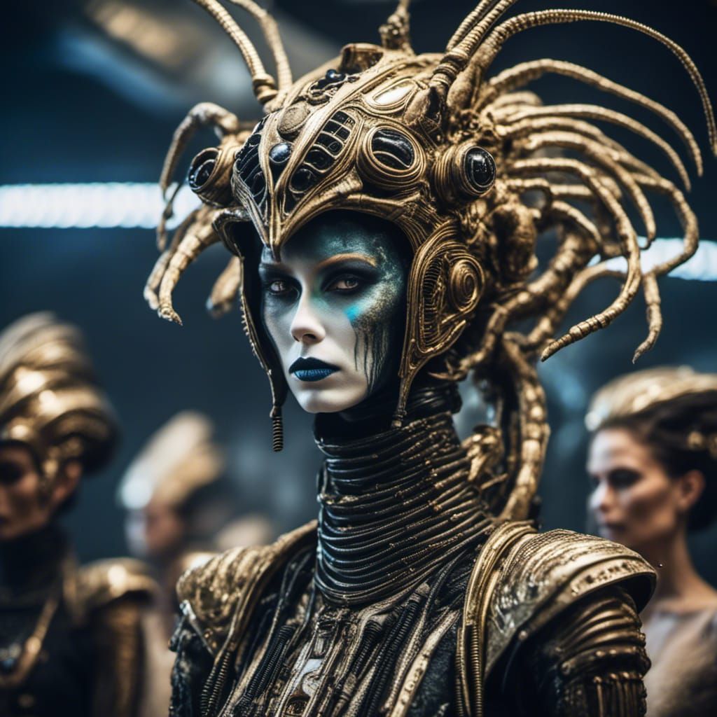 Alien Cat Haute Couture Fashion Show