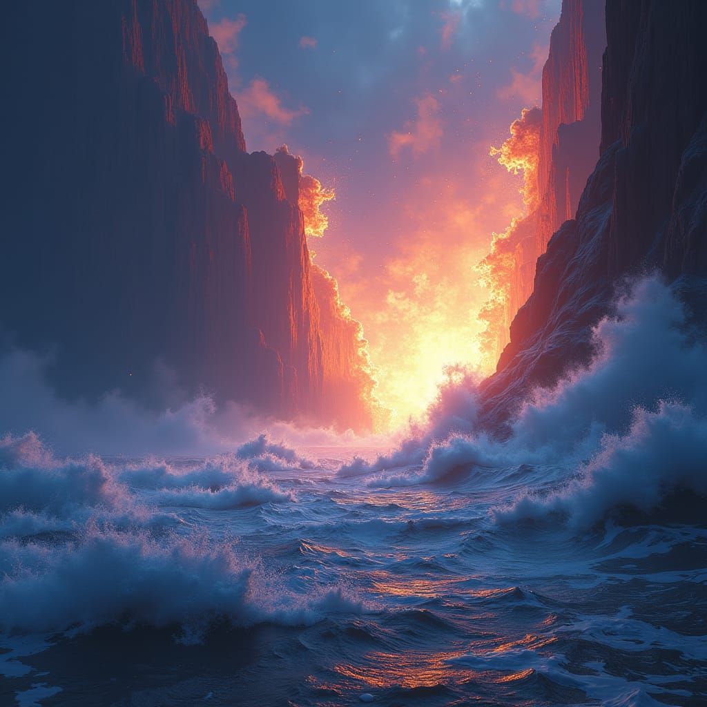 Dimensional Boundary Breach in Sci-Fi Concept Art